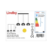 Lindby - Lestenec na vrvici JUSRA 3xE27/60W/230V