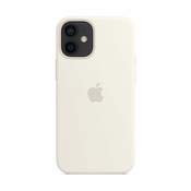 iPhone 12 mini silikonska maska with MagSafe - White