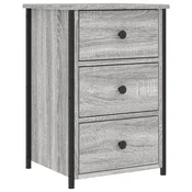 Vidaxl Nočna omarica siva sonoma 40x36x60 cm inženirski les