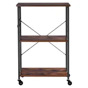 VEVOR Kuhinjski voziček 602x402x902 mm črne barve