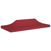 Krov za šator za zabave 6 x 3 m bordo 270 g/m2
