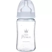 Canpol baby flašica 240ml široki vrat, pp - royal baby - plava