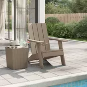 Vrtna stolica Adirondack svjetlosmeda 75x88,5x89,5 cm PP