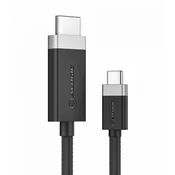 ALOGIC FUCHD2-SGR video kabel adapter HDMI na USB-C, 2 m, siv