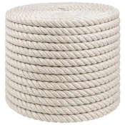 Vidaxl Vrv iz jute 10 Bela 100% Tossa jute