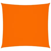 Vidaxl Senčno jadro oksford blago kvadratno 2,5x2,5 m oranžno