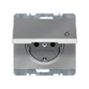 BERKER 35 K.5 VTIČNICA ŠUKO S POKROVOM INOX (47517204)