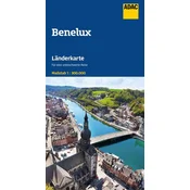 ADAC Länderkarte Benelux 1:300.000