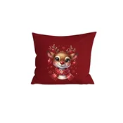 3D prevleka za vzglavnik iz mikrovlaken MERRY FAWN 45x45 cm, rdeča