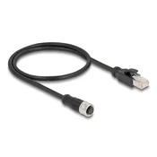 Delock DeLOCK M12 Adapter Kabel D-coded 4-pin na RJ45 moški, 50 cm