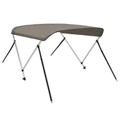 Vidaxl Bimini tenda z 2 lokoma siva 150x120x110 cm