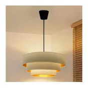 Brilagi - Luster na sajli LUNETA 1xE27/60W/230V, precnik 40 cm, krem/zlatna