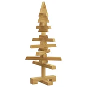 Drveno božicno drvce s stalakom Smeda 60 cm Masivna borovina