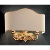 Casa Padrino luxury baroque double wall lamp gold/ivory 37 x 11 x H. 27 cm - Magnificent wall light in baroque style - Baroque lights - Noble & Magnificent - Luxury Quality - Made in Italy
