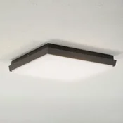 Lucande LED zunanja stropna svetilka Amra, 30 cm, kotna, antracit - Sodobni - bela, temno siva - Plastika