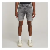 G-Star za moške. D10481-D535-H095 Kratke hlače 3301 Slim Denim siva (30), Priložnostno, Bombaž