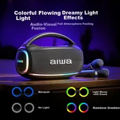 Aiwa Bluetooth zvucnik sa 2 mikrofona AH-22, RGB, Crni
