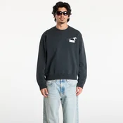 Mikina MM6 Maison Margiela Sweatshirt Washed Black S