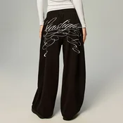 Športne hlače s širokimi hlačnicami