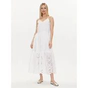Pepe Jeans Poletna obleka Dusana PL953480 Bela Regular Fit