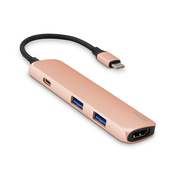 iSTYLE USB-C adapter 4K HDMI-rose gold/black