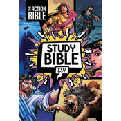 The Action Bible Study Bible Esv, Hardcover, Full Color