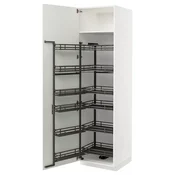 METOD Visoki element s izvlacnim fiokama, bela/Bodbyn prljavobela, 60x60x220 cm