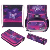 Magic Unicorn Loop Plus šolski nahrbtnik set - 4-delni
