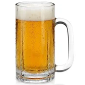 Northix Steklen vrček za pivo, 500 ml – debelo steklo, primerno za pomivanje v pomivalnem stroju