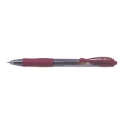 Gel olovka, 0,32 mm, s gumbom, PILOT G-2, bordo BL-G2-7-DR