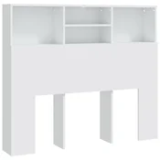 Vidaxl Vzglavna omarica bela 120x19x103,5 cm