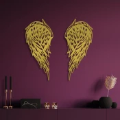 Wallity Zidna dekoracija Alato-2, 32 x 70 cm, Zlatne boje