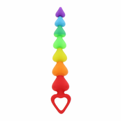 Analne kroglice Rainbow Heart Beads