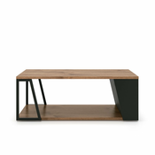Klubska mizica s ploščo v dekorju oreha 100x55 cm Albi - TemaHome