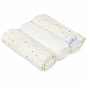Babymatex Muslin Design krpa Snow 3 kos