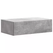 vidaXL Stenska stranska miza Betonsko siva 59 x 34,5 x 17 cm