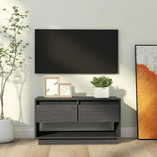 TV ormaric sivi 74 x 34 x 40 cm od masivne borovine