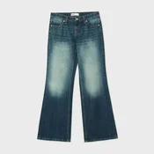 Cropp - Farmerke flare - navy