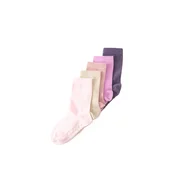Lindex Nogavice kremna/lila/orhideja/breskev/rosé
