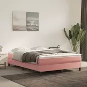 Vidaxl vidaXL Vzmetnica z žepkastimi vzmetmi, roza, 140x210x20 cm, blago