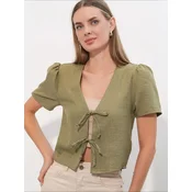Bigdart Bolero Crop Top kaki