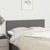 Uzglavlja 2 kom tamnosiva 72 x 5 x 78/88 cm od tkanine