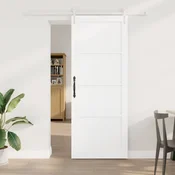 vidaXL Drsna vrata ORKDAL 83 x 211 cm Inženirski les Bela