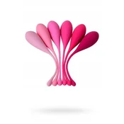 Gardj Europe xEROMANTICA Komplet 6 vaginalnih kroglic K-ROSE, silikon, roza