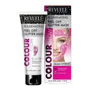 Revuele maska za lice Regenerating Peel-off Glitter Mask - Color Glow - Pink