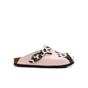 Goby Cokle Women Calceo Pink Clogs WCAL5446 with panda design roza