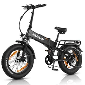 VARUN VARUN S20-2 zložljivo električno kolo 20, 48V 13Ah baterija, debelo kolo, črna, (5000235221)