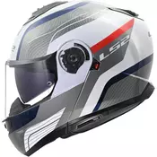 Kaciga na preklop LS2 FF908 Strobe II Monza sjajna bijelo-plavo-crvena