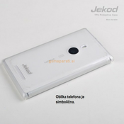 JEKOD silikonski ovitek Nokia Lumia 630 / 635 prozorno črn TPU/T + Zaščitna folija