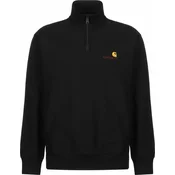 Carhartt Half Zip American Script I027014 BLACK